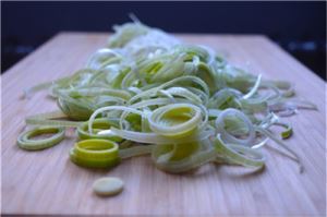 Anelli di porri congelati